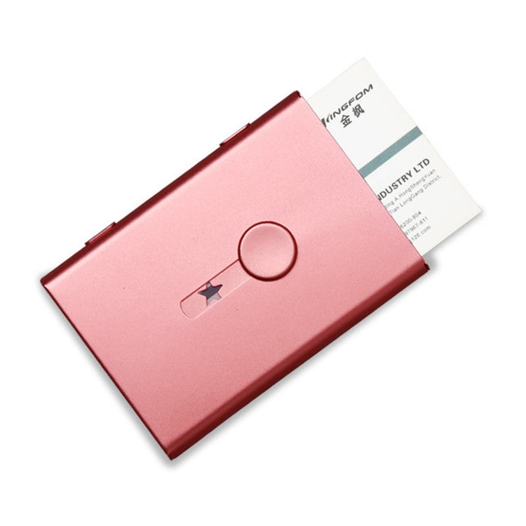 Metal Portable Push Card Case Ultra-thin Frosted Light Business Card Packing Box — view 6