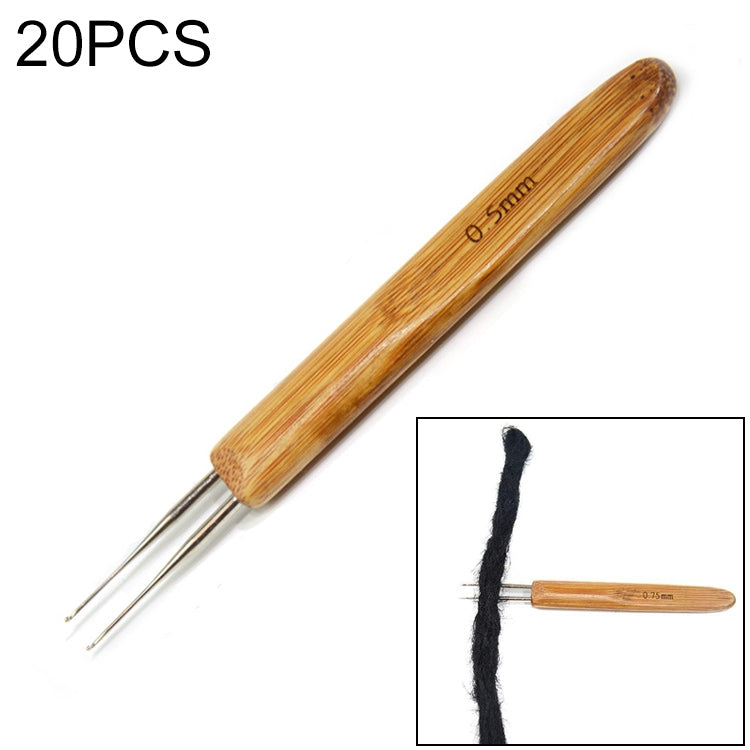 20 PCS Dirty Braid Braid Single Hook Double Hook Wig Knitting Tool Crochet — view 7