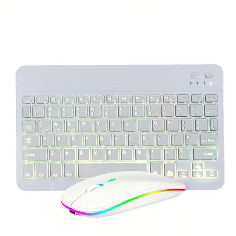 10 Inch RGB Colorful Backlit Bluetooth Keyboard And Mouse Set For Mobile Phone / Tablet