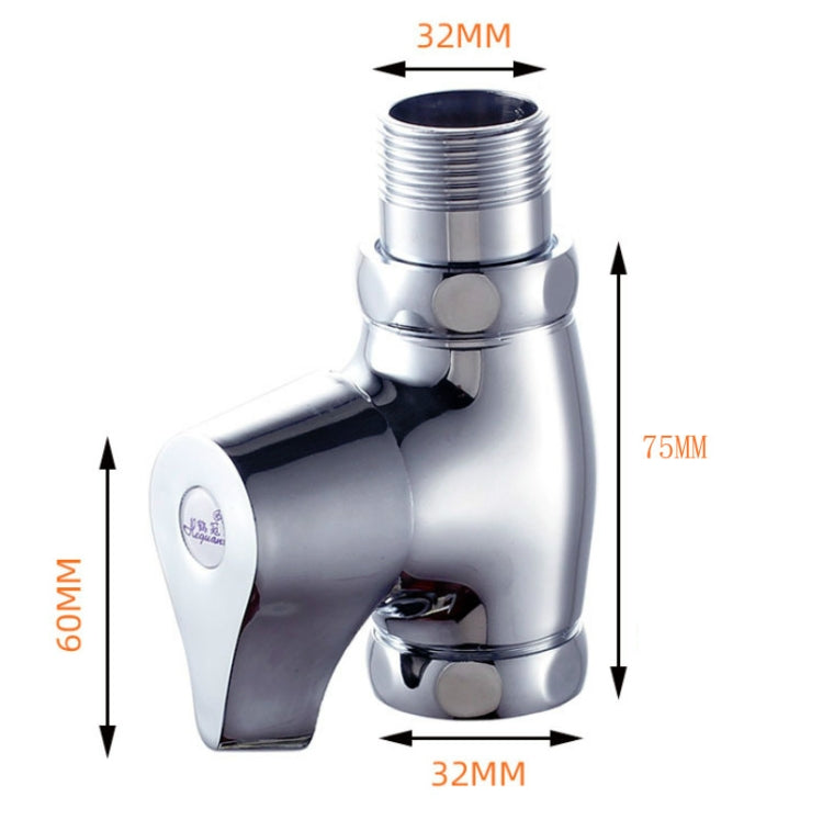 Copper Body Quick Opening Flush Valve Squatting Toilet Flush Valve — view 6