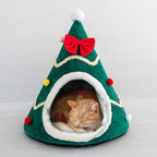 Three-dimensional Sponge Christmas Hat Shaped Pet Bed Nest Warmth Supplies