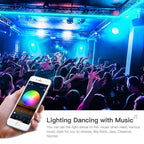 Bluetooth Suit Smart Music Sound Control Light Strip Waterproof 5050 RGB Colorful Atmosphere LED Light Strip With 24-Keys Remote Control