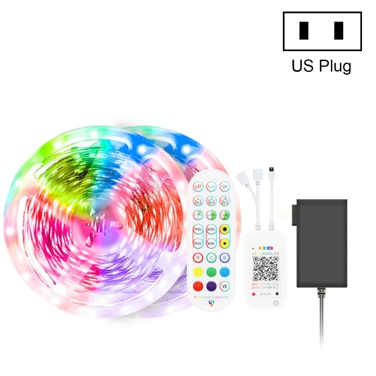 Bluetooth Suit Smart Music Sound Control Light Strip Waterproof 5050 RGB Colorful Atmosphere LED Light Strip With 24-Keys Remote Control — view 16