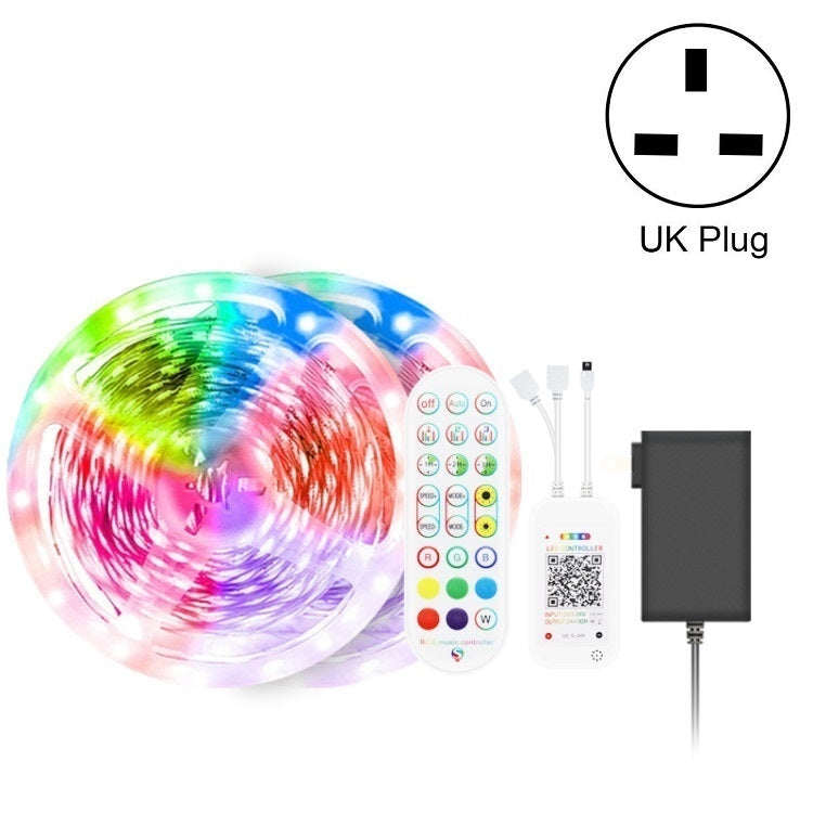 Bluetooth Suit Smart Music Sound Control Light Strip Waterproof 5050 RGB Colorful Atmosphere LED Light Strip With 24-Keys Remote Control — view 18