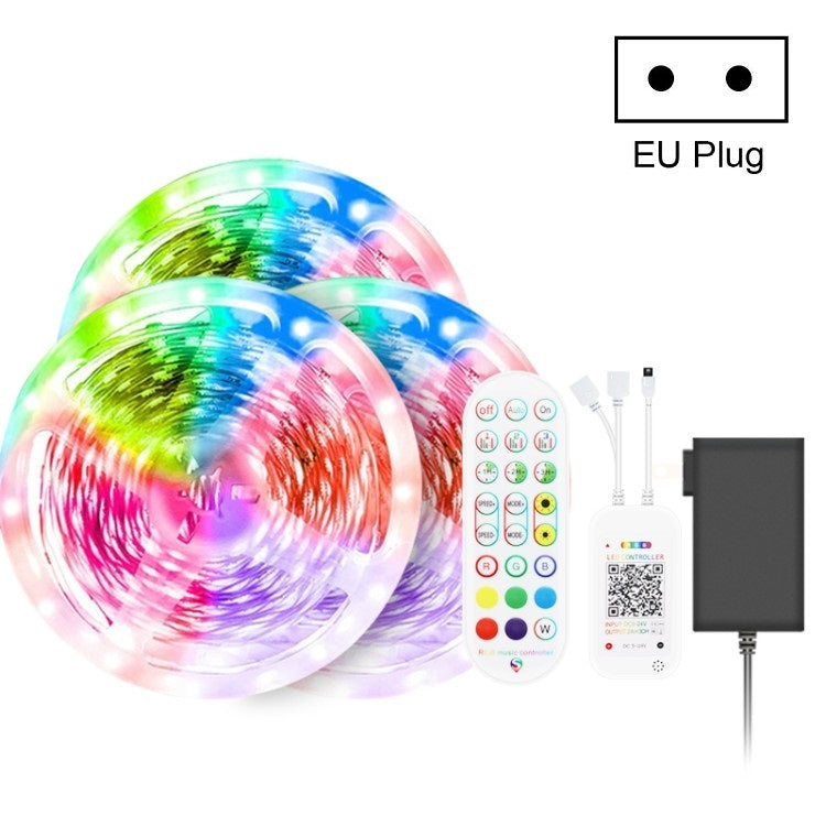 Bluetooth Suit Smart Music Sound Control Light Strip Waterproof 5050 RGB Colorful Atmosphere LED Light Strip With 24-Keys Remote Control — view 24