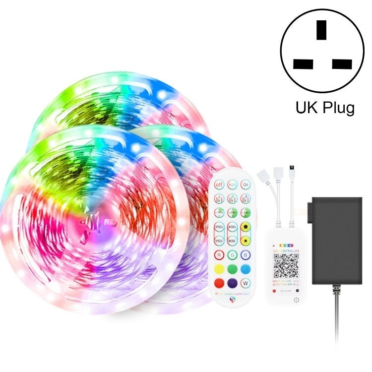Bluetooth Suit Smart Music Sound Control Light Strip Waterproof 5050 RGB Colorful Atmosphere LED Light Strip With 24-Keys Remote Control — view 25