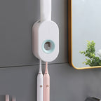 Paste Type Automatic Toothpaste Squeezer Set Wall-mounted Toothpaste Toothbrush Rack