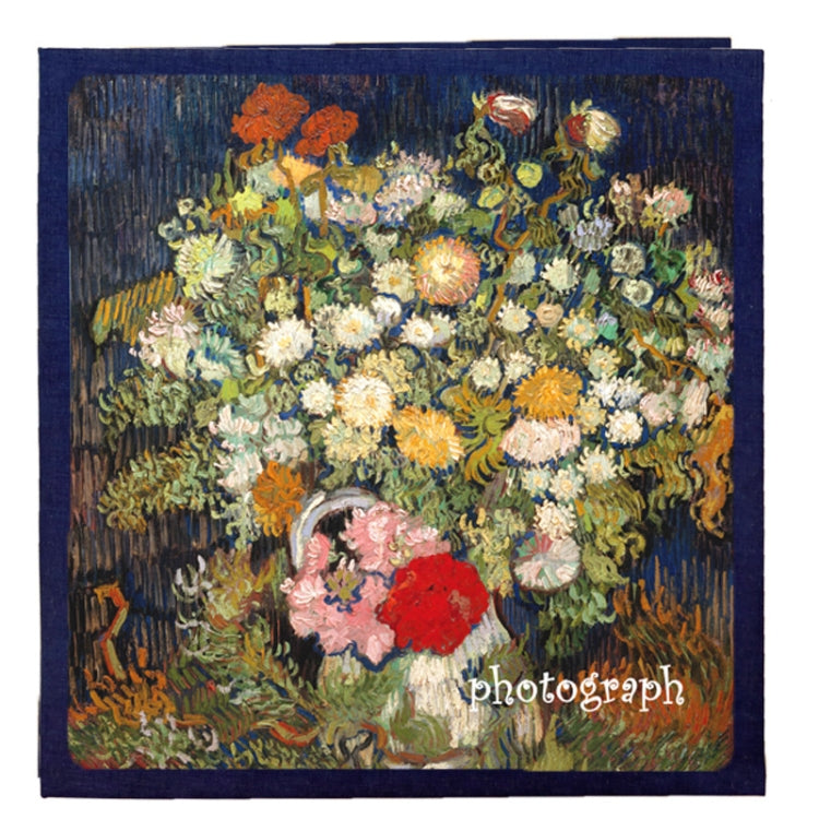 Retro Art DIY Handmade Photo Album Self-Adhesive Film Album, Style： — 16 inch Blossom