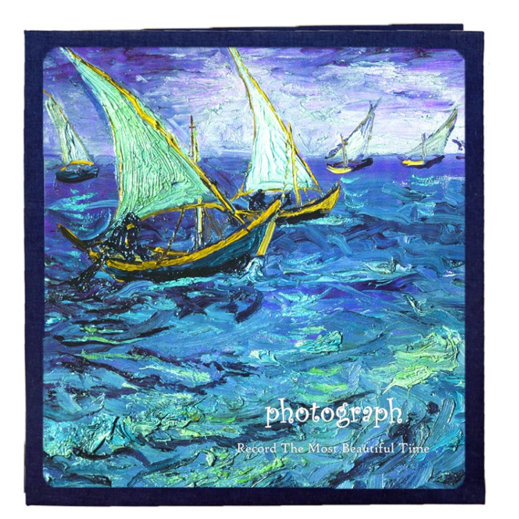 Retro Art DIY Handmade Photo Album Self-Adhesive Film Album, Style： — 18 inch Starry Night