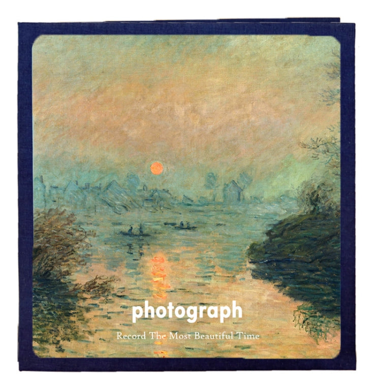 Art Retro DIY Pasted Film Photo Album Family Couple Commemorative Large-Capacity Album — 16 inch Sunrise Impression