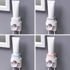 Bathroom Wall-mounted Automatic Toothpaste Squeezing Artifact — Gray