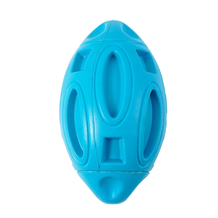 Pet Toy Rugby Rubber Wear-Resistant Bite Ball Toy — Green
