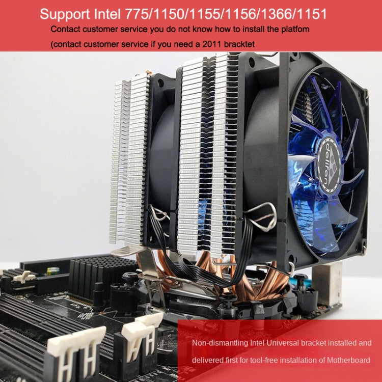 Desktop Computer 6 Copper Tube CPU Radiator Super Quiet
