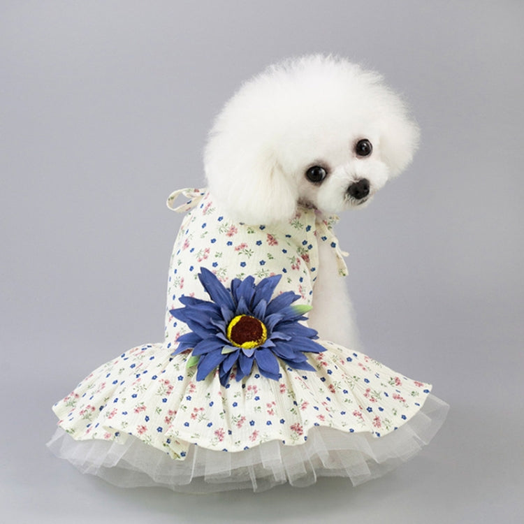 Pet Clothing Dog Cat Spring and Summer Breathable Daisy Skirt — view 15