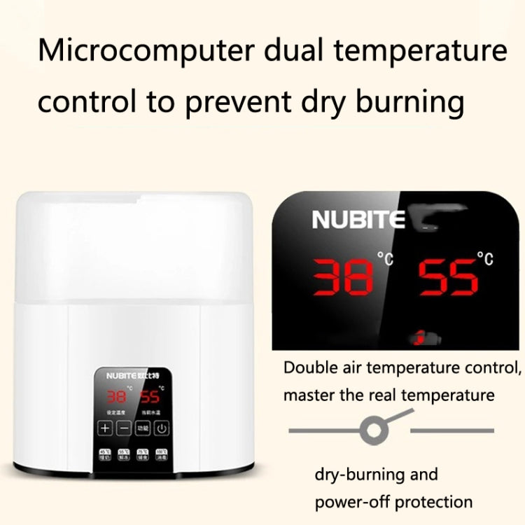 NUBITE N20 2 In 1 Double Bottle Warmer Sterilization Machine, Plug Specifications: