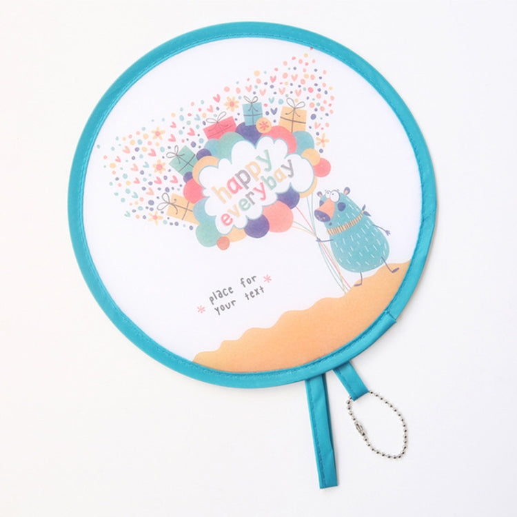 Summer Folding Fan Children Portable Mini Cartoon Round Hand Fan — view 11