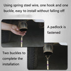 2 PCS P183 Car Anti-Static Elimination Release Device Grounding Strip Car Off-Road Exhaust Pipe Anti-Static Belt, Style: