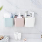 Bathroom Rack Wall-mounted Suction Cup Free Punch Storage Box Washstand Toothbrush Toothpaste Rack — view 6