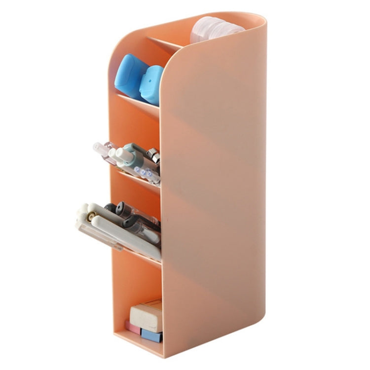 Multifunctional Home Furnishing Vertical Desktop Plastic Makeup Storage Box Student Stationery Pen Holder