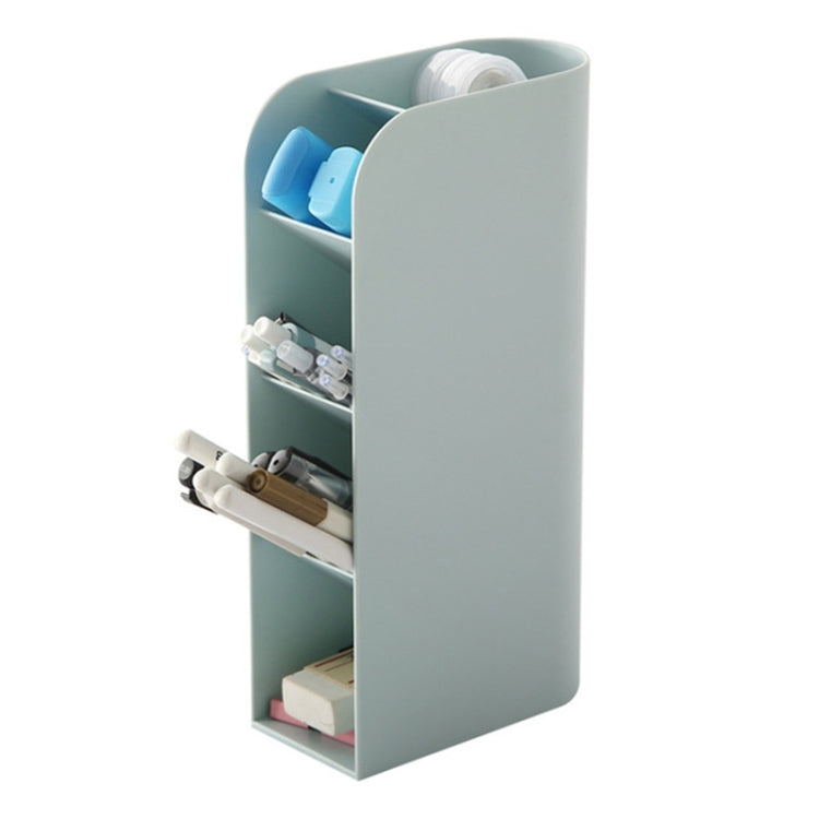 Multifunctional Home Furnishing Vertical Desktop Plastic Makeup Storage Box Student Stationery Pen Holder — view 12
