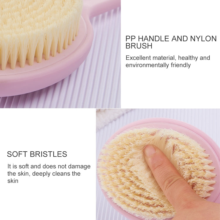 2 PCS Back Massage Bath Brush Nylon Brush Head Long Handle Bath Rubbing Brush — view 4
