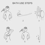 2 PCS Back Massage Bath Brush Nylon Brush Head Long Handle Bath Rubbing Brush — view 6