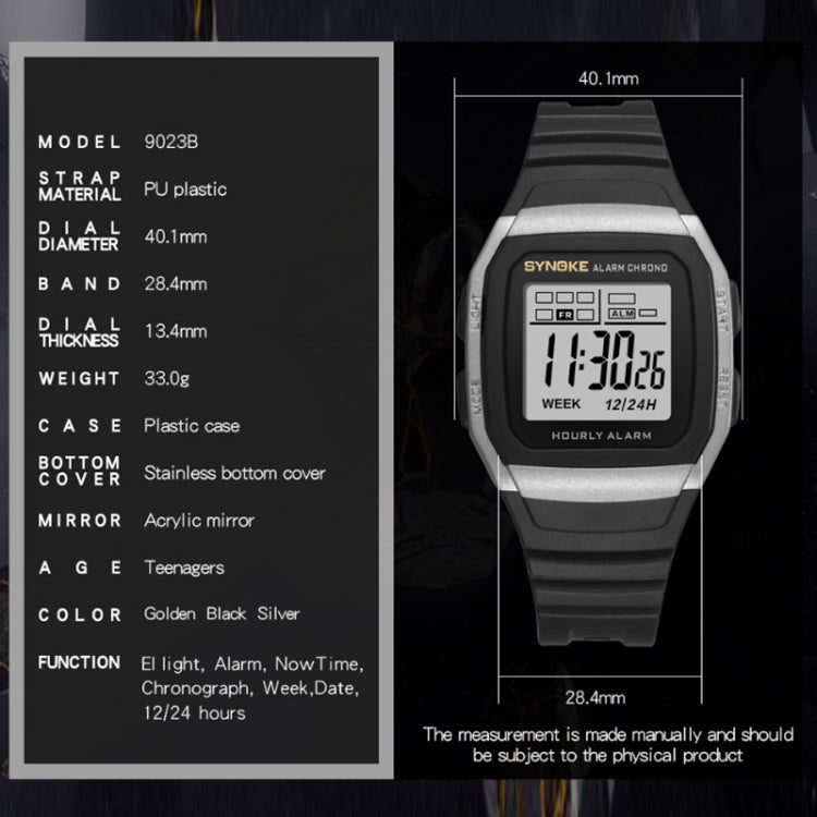 SYNOKE 9023B Multifunctional Sports Shockproof & Waterproof Electronic Watch