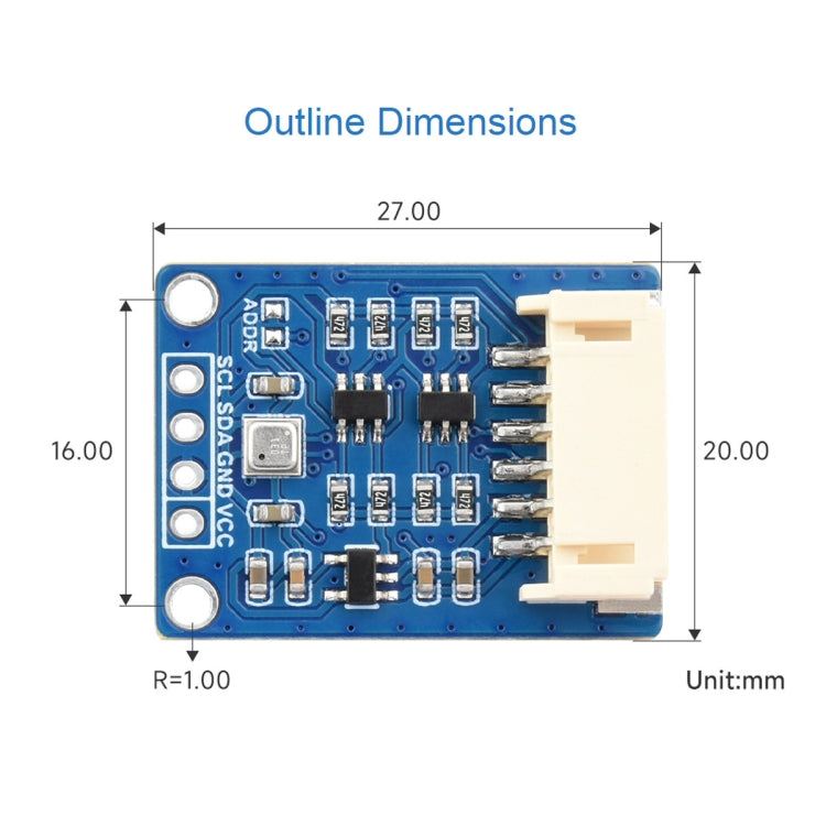 Environmental Sensor Supports Temperature / Humidity / Barometric Pressure / Gas Detection