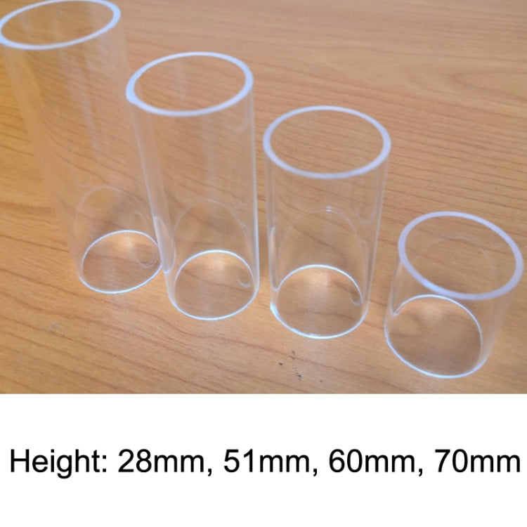 5PCS Acrylic Guitar Slide Tube Folk Slide Block
