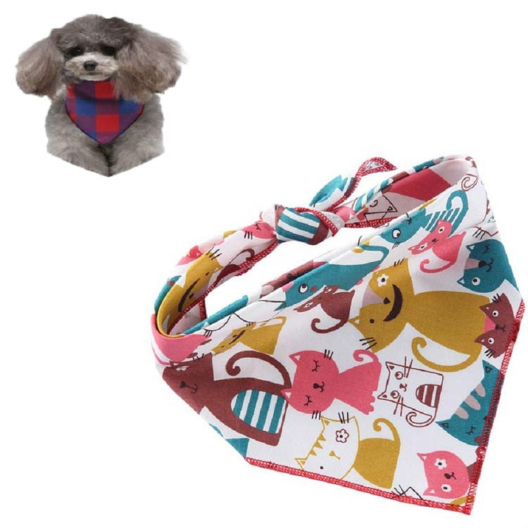 Cotton Cartoon Print Pet Saliva Towel — view 8