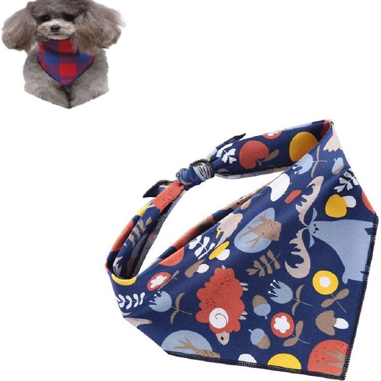 Cotton Cartoon Print Pet Saliva Towel — view 11