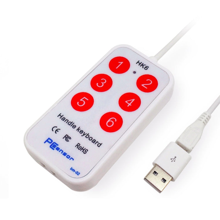 6 Keys Custom PS Shortcut Keys Medical Ultrasound Acquisition USB Keypad, Cable Length: 2m