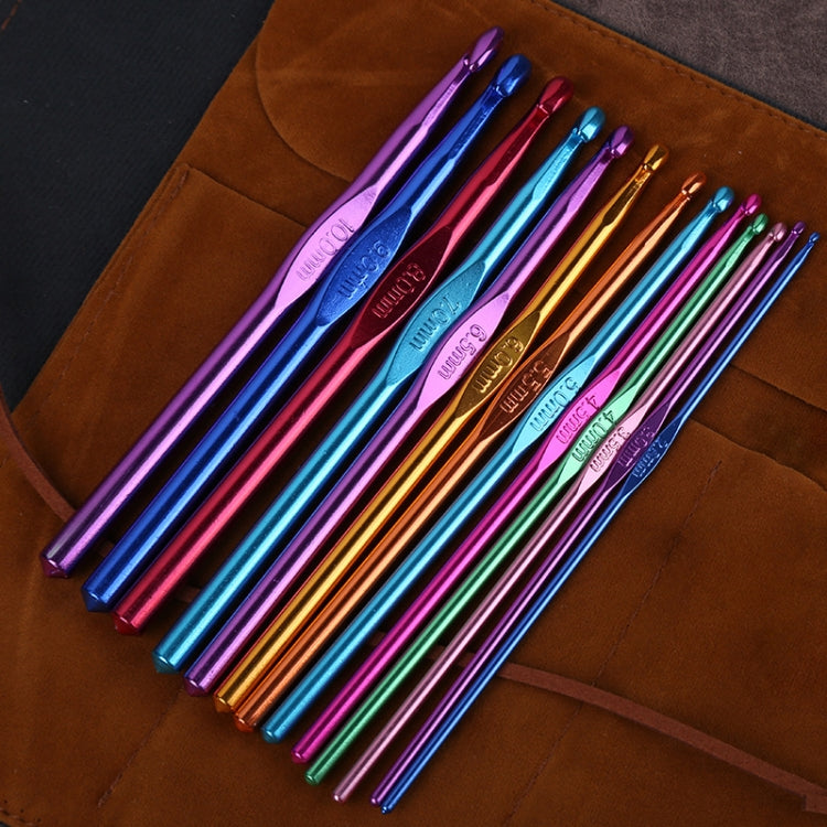 Color Alumina Single Head Crochet Handmade DIY Knitting Tool Material, 33 PCS/Set