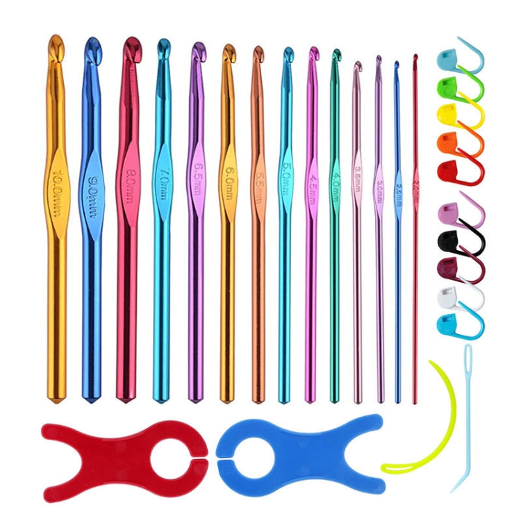 Color Alumina Single Head Crochet Handmade DIY Knitting Tool Material, 33 PCS/Set — 28 PCS/Set