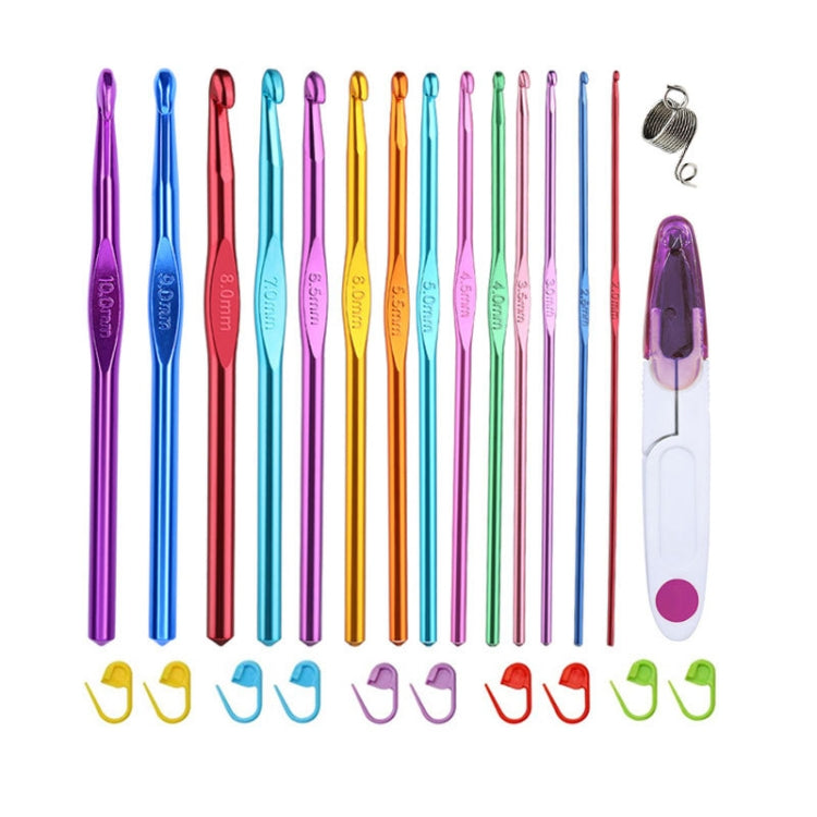 Color Alumina Single Head Crochet Handmade DIY Knitting Tool Material, 33 PCS/Set — 26 PCS/Set