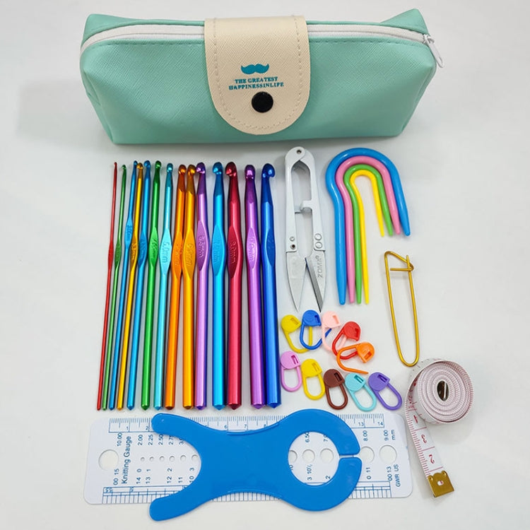 Color Alumina Single Head Crochet Handmade DIY Knitting Tool Material, 33 PCS/Set — 34 PCS/Set