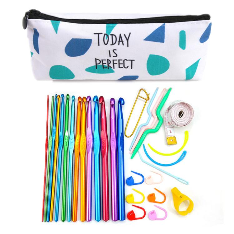Color Alumina Single Head Crochet Handmade DIY Knitting Tool Material, 33 PCS/Set — 30 PCS/Set