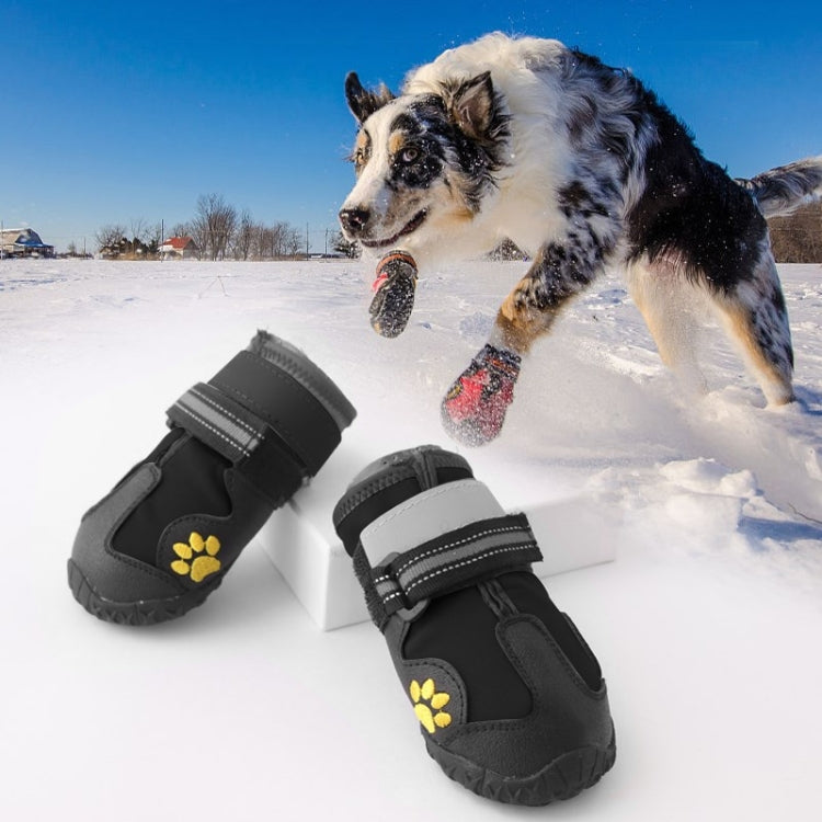 4 in 1 Autumn Winter Pet Dog Foot Cover Waterproof Shoes — view 11