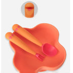 Baby Learning To Eat Bending Training Elbow Twisting Spoon Fork