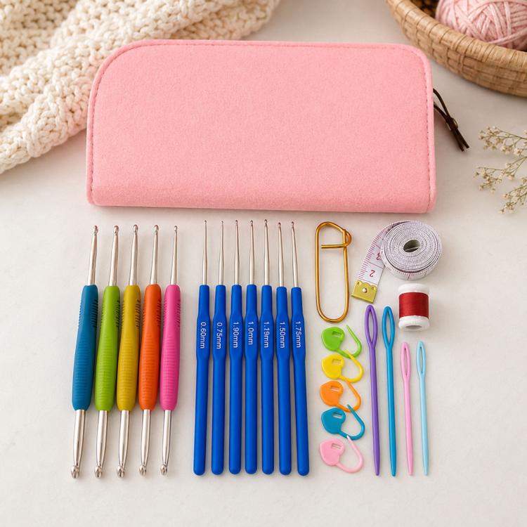 Handmade DIY Sweater Knitting Crochet Tools Material Set