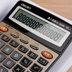 Deli 1559N Live Voice Calculator Multifunctional Office Finance 12-bit Calculator