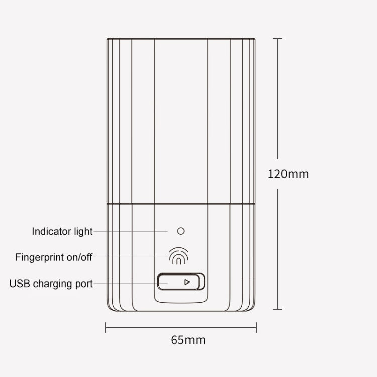 Mcomb IPX7 Waterproof USB Charging Smart Sterilization Cup