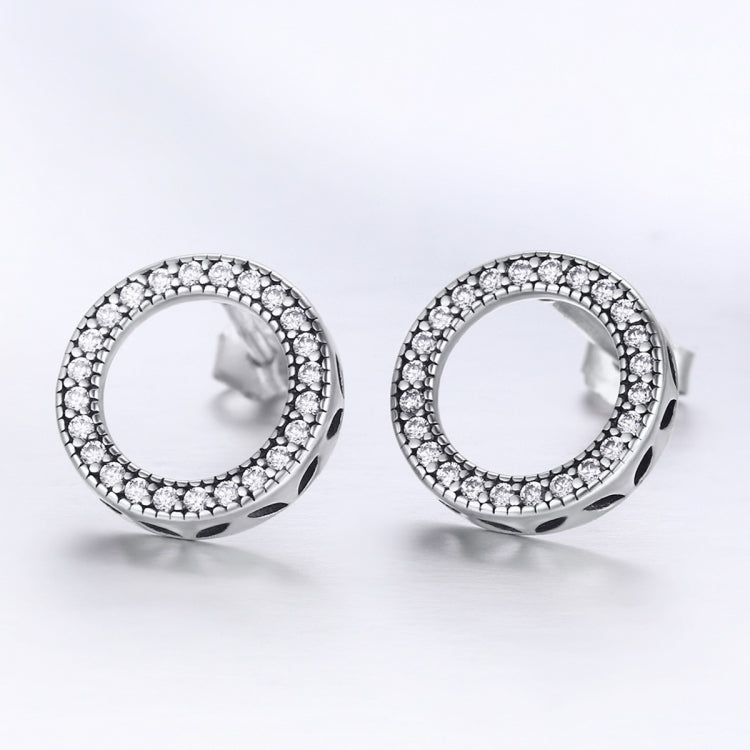 Geometric S925 Sterling Silver Earrings with Gemstone Earrings