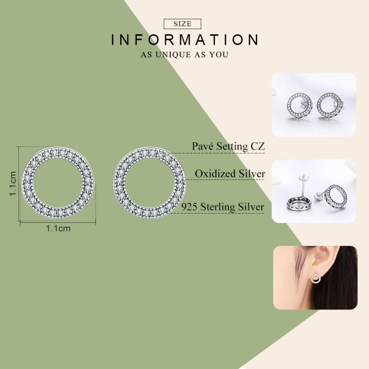 Geometric S925 Sterling Silver Earrings with Gemstone Earrings