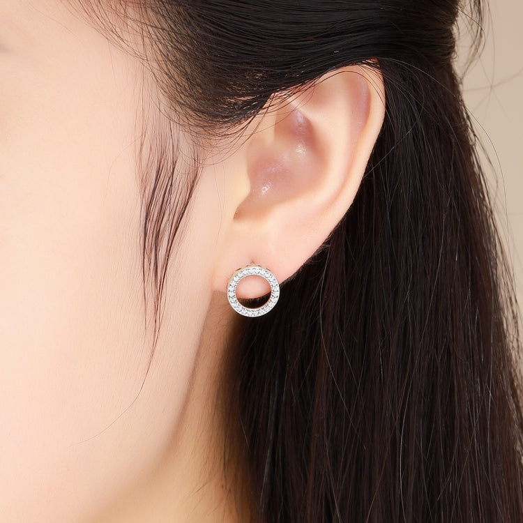 Geometric S925 Sterling Silver Earrings with Gemstone Earrings