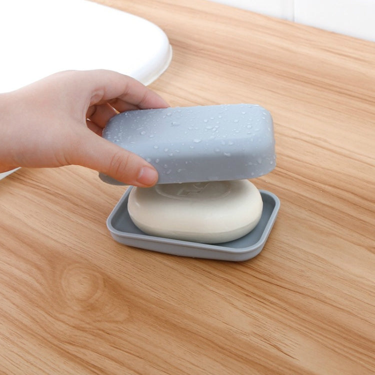 Portable Travel Soap Tray With Lid Draining, Random Color, Double-layer Soap Box
