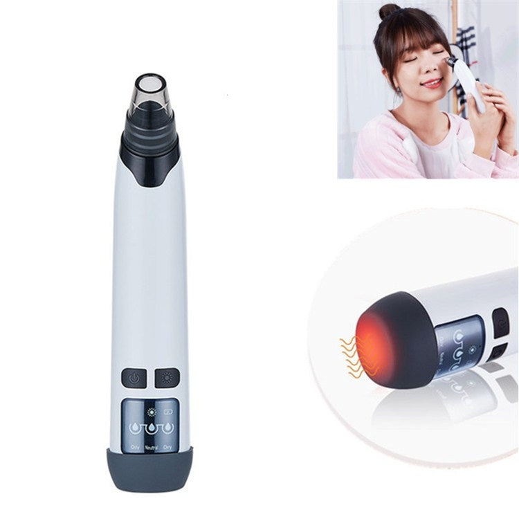 3-in-1 Temperature Sensor Blackhead Heating Electric Pore Cleaner Facial Acne Removing Device