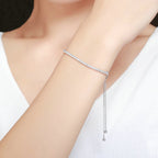 Affectionate S925 Sterling Silver Bracelet Adjustable Women Bracelet