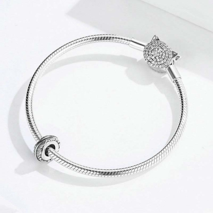 925 Sterling Silver Bohemia Feather Beads For Women DIY Bracelet Accessories