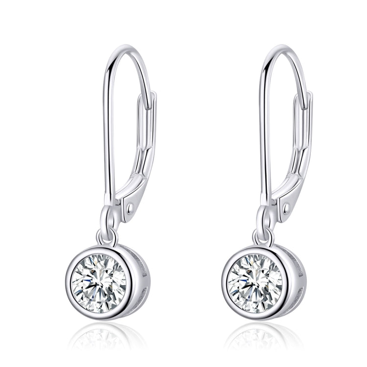 Sterling Silver S925 Earrings Simple Zircon Earrings